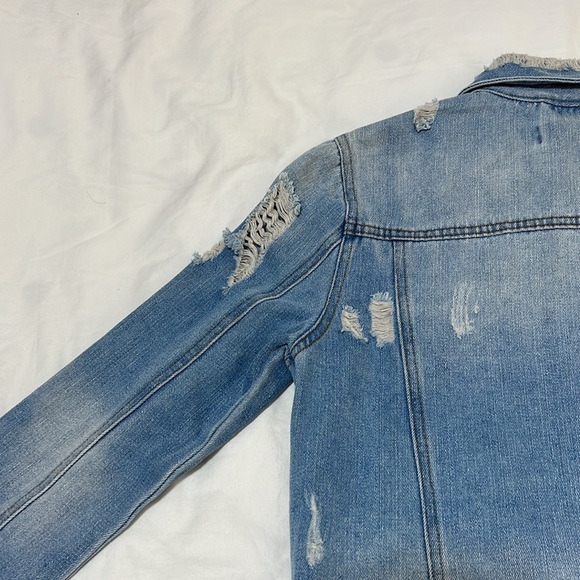 Ci Sono Distressed Denim Jacket - Picture 11 of 13